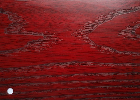 Vuurvaste donkere hout PVC decoratieve film voor deurkozijn wikkelprofiel
