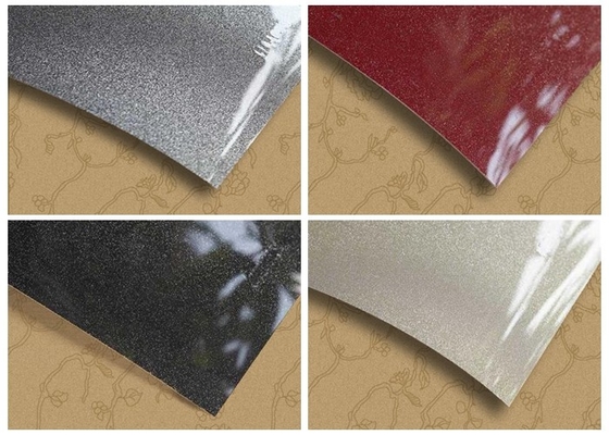 Hoogglanzend metalen pvc-filmdrukontwerp voor laminaatkasten 0,3 mm