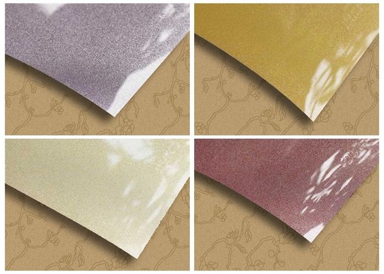 polijst de 0.6mm Gemetalliseerde Pvc-Film voor Hoge Kabinetsdekking Vast lichaam