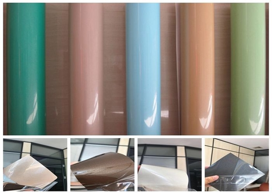 Hoge 0.2mm polijsten Pvc-Film voor de Woonkamer van de de Keukenmuur van de Meubilairhoofdingang