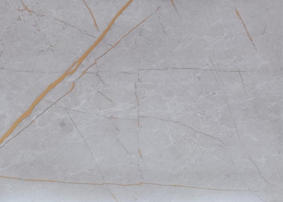 Grey Gloss White Self Adhesive-Koffie van het de Folietafelblad van Film de Marmeren Pvc Decoratieve