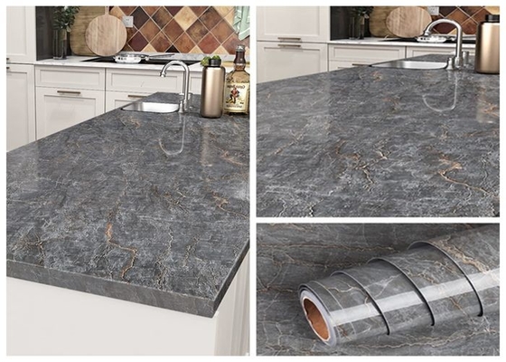 De Zelfklevende Film van Matt Grey Kitchen Worktop Vinyl Self voor Countertops Kabinetten