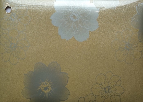 De bloem drukte Zelfklevende Pvc-Film 0.15mm 0.2mm Keukenkast