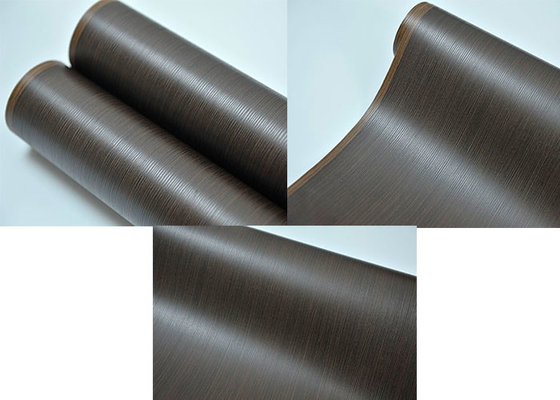 Emboss Pvc 3D membraan folie rol Zwart Hout Graan 1400mm Breedte