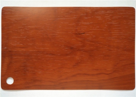 Cherry Wood-de Decoratieve Folie van pvc voor Deuren 0.30mm van het Meubilairmembraan