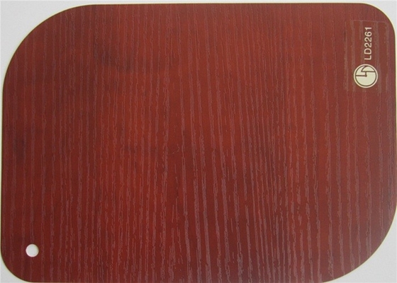 De niet Zelfklevende Houten van de de Filmfolie van Korrelpvc Decoratieve Omslag van de het Gordijnpijp