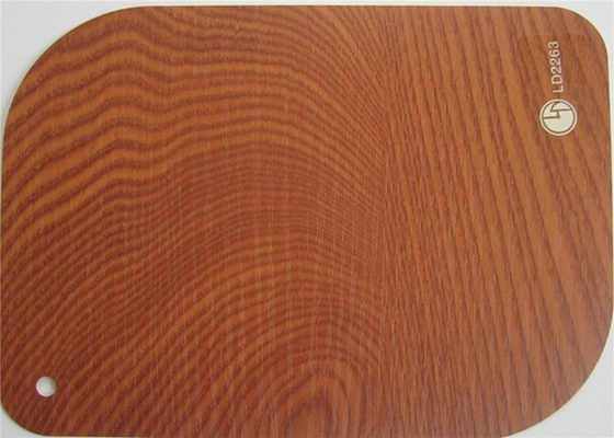 Steen 3D Houten Effect het Membraanfolie van pvc voor Garderobedecoratie
