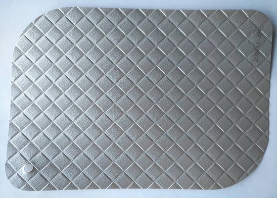 Zilveren Kleur In reliëf gemaakte Decoratieve Folie 0.50mm van pvc Dikte