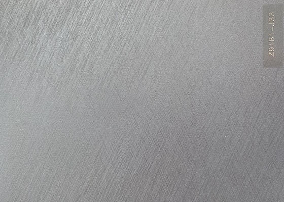 Het zilver borstelde In reliëf gemaakte van het de Foliebroodje van pvc Decoratieve Vuurvaste In reliëf gemaakt 3D